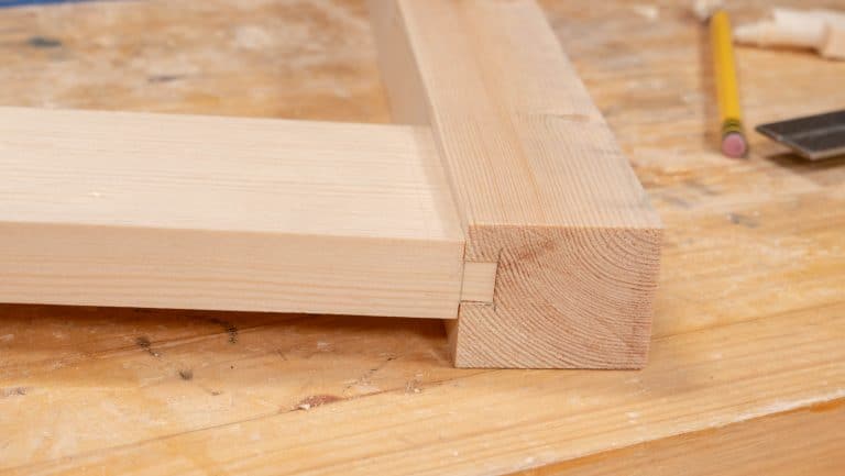 Joint Variation: Haunched Mortise and Tenon